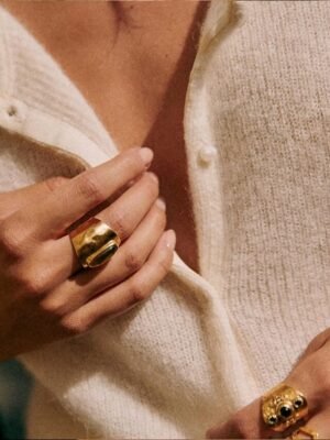 Elegant Loose Pure Colour Crew Neck Long Sleeve Cardigan - Image 8