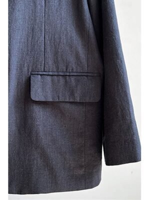 Elegant Loose Solid Notch Lapel Long Sleeve Blazer - Image 13