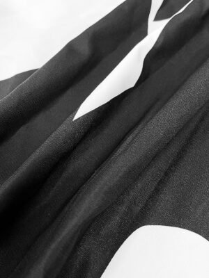 Elegant Maxi Geometric Colour Block V Neck Sleeveless Long Dress - Image 4