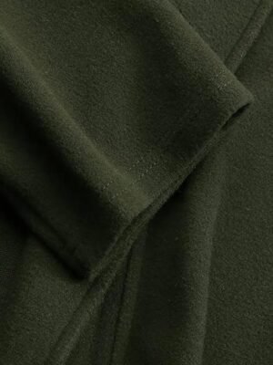 Elegant Oversize Solid Open Front Long Sleeve Long Trench Coat - Image 5