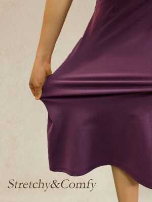 Elegant Regular Fit Floral Crew Neck Long Sleeve Tea Length Cocktail Dress Set - Image 13