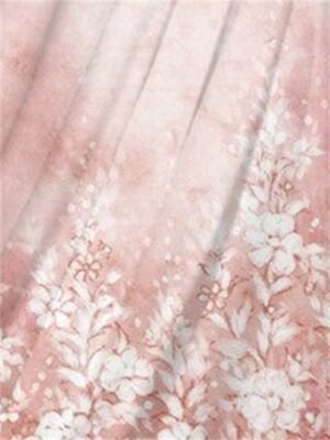 Elegant Regular Fit Floral V Neck Long Sleeve Maxi Chiffon Dress - Image 13