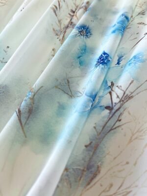 Elegant Regular Fit Floral V Neck Long Sleeve Maxi Dress - Image 4