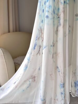 Elegant Regular Fit Floral V Neck Long Sleeve Maxi Dress - Image 5