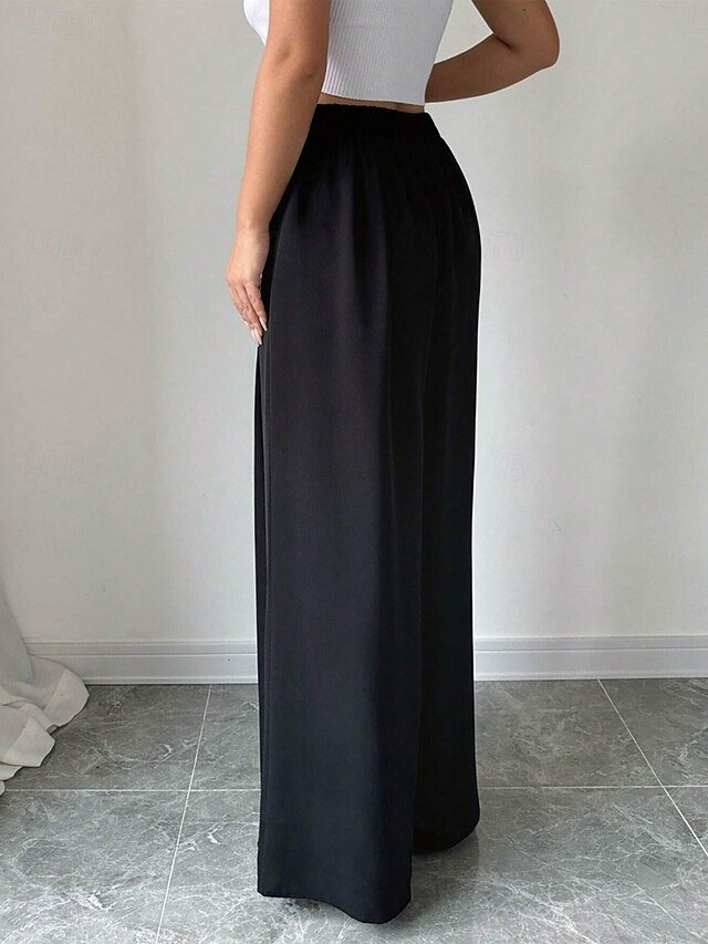 Elegant Regular Fit High Waist Full Length Culottes - Image 2