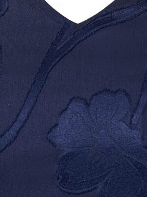 Elegant Regular Fit Solid V Neck Flutter Sleeve Maxi Dress - Image 10