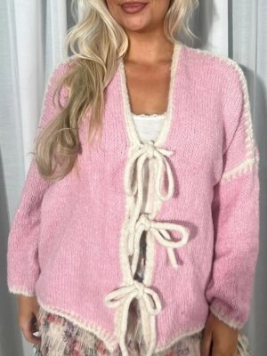 Elegant Regular Pure Colour Open Front Long Sleeve Cardigan - Image 4
