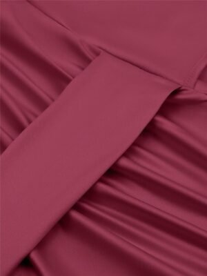 Elegant Ruched Halter Neck Sleeveless Midi Dress - Image 28