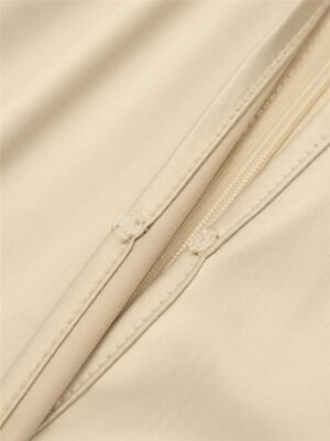 Elegant Ruched Halter Neck Sleeveless Midi Dress - Image 5