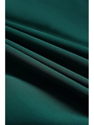 Elegant Twisted Plain V Neck Flared 3/4 Sleeve Summer Maxi Dress - Image 19