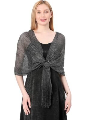 Elegant Vintage Solid Open Front Half Sleeve Shrug - Image 5