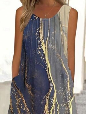 Ethnic Regular Fit Floral Halter Neck Sleeveless Mini Dress - Image 11