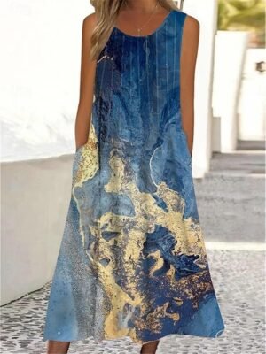 Ethnic Regular Fit Floral Halter Neck Sleeveless Mini Dress - Image 8
