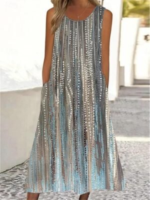 Ethnic Regular Fit Floral Halter Neck Sleeveless Mini Dress - Image 9
