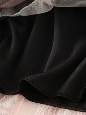 Fashion A-Line Colour Block Irregular Hem Midi Skirt - Image 10