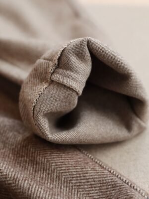 Fashion Ankle-Length Herringbone Pants - Image 10