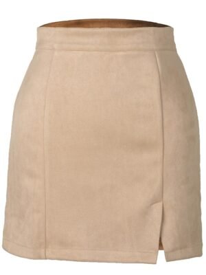 Fashion Bodycon Solid High Waist Mini Skirt - Image 21