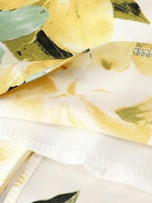 Fashion Casual Floral High Waist Maxi Chiffon Skirt - Image 10