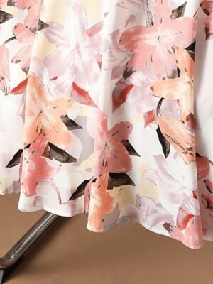 Fashion Casual Floral High Waist Maxi Chiffon Skirt - Image 15