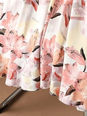 Fashion Casual Floral High Waist Maxi Chiffon Skirt - Image 18