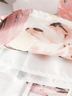 Fashion Casual Floral High Waist Maxi Chiffon Skirt - Image 20