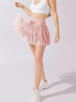 Fashion Casual High Waist Solid Mini Skirt - Image 12