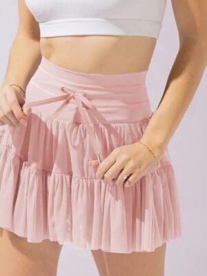 Fashion Casual High Waist Solid Mini Skirt - Image 13