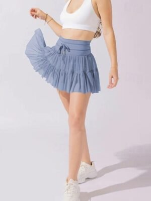 Fashion Casual High Waist Solid Mini Skirt - Image 9
