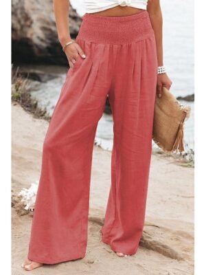 Fashion Casual Pure Colour Pocket Long Loungewear Pants - Image 7