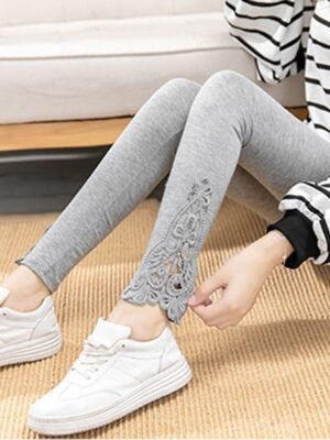 Fashion Casual Solid Ankle-Length Leggings - Image 10