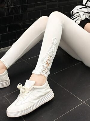 Fashion Casual Solid Ankle-Length Leggings - Image 18