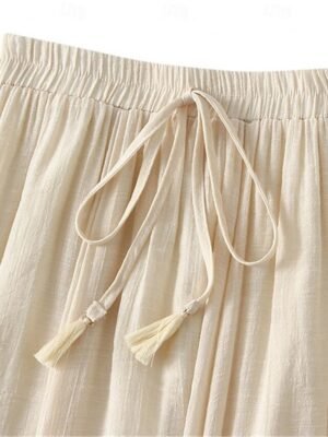 Fashion Casual Solid High Waist Midi Skirt - Image 14