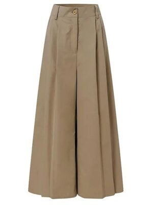 Fashion Full Length Bell Bottom Wide Leg Work Pants - Image 4