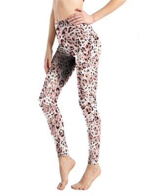 Fashion High Waist Leopard Snake Print Full Length Leggings - Image 30