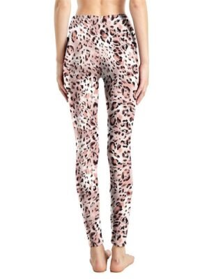 Fashion High Waist Leopard Snake Print Full Length Leggings - Image 31