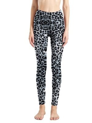 Fashion High Waist Leopard Snake Print Full Length Leggings - Image 34