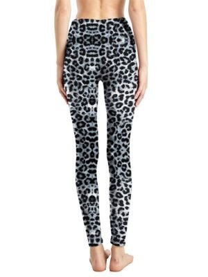 Fashion High Waist Leopard Snake Print Full Length Leggings - Image 36