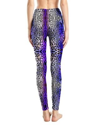 Fashion High Waist Leopard Snake Print Full Length Leggings - Image 42