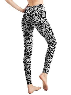 Fashion High Waist Leopard Snake Print Full Length Leggings - Image 5