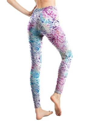 Fashion High Waist Leopard Snake Print Full Length Leggings - Image 8