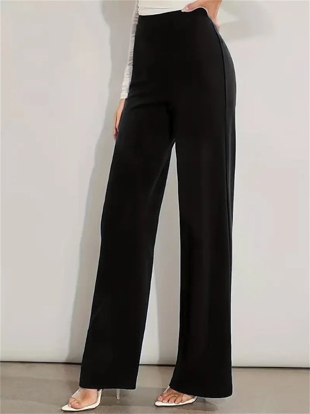 Fashion High Waist Micro-elastic Full Length Trousers - Image 2