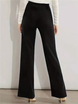 Fashion High Waist Micro-elastic Full Length Trousers - Image 3