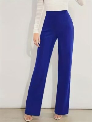 Fashion High Waist Micro-elastic Full Length Trousers - Image 4