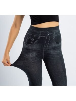 Fashion High Waist Solid Bell Bottom Ankle-Length Leggings - Image 11