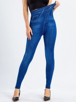 Fashion High Waist Solid Bell Bottom Ankle-Length Leggings - Image 14