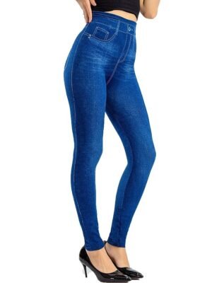 Fashion High Waist Solid Bell Bottom Ankle-Length Leggings - Image 15