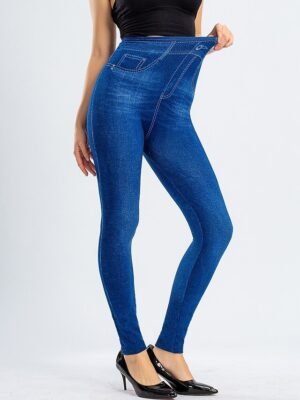 Fashion High Waist Solid Bell Bottom Ankle-Length Leggings - Image 16