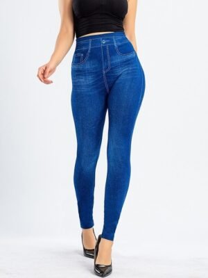 Fashion High Waist Solid Bell Bottom Ankle-Length Leggings - Image 17