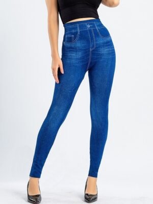 Fashion High Waist Solid Bell Bottom Ankle-Length Leggings - Image 18