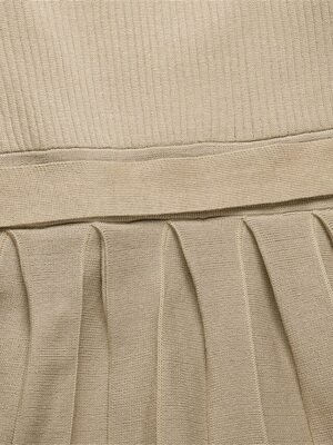 Fashion Loose Fit Plain Surplice Neck Long Sleeve Mini Sweater Dress - Image 25